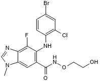 Potent and selective MEK inhibitor; orally bioavailable