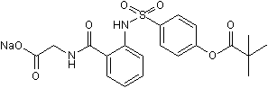 Selective leukocyte elastase inhibitor