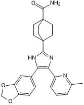 Potent TGF-&#946;RI inhibitor; orally bioavailable