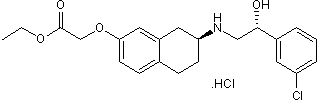 &#946;3 agonist; displays anxiolytic and antidepressant effects