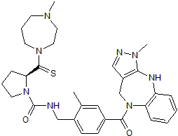 Potent non-peptide oxytocin receptor partial agonist; also V1a receptor antagonist