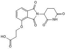 Cereblon ligand with alkyl linker and terminal acid for onward chemistry