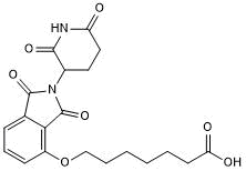 Cereblon ligand with alkyl linker and terminal acid for onward chemistry