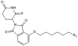 Cereblon ligand with alkyl linker and terminal azide for onward chemistry