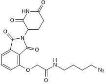 Cereblon ligand with alkyl linker and terminal azide for onward chemistry