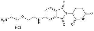 Cereblon ligand with PEG linker and terminal amine for onward chemistry