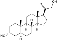 Positive modulator of GABAA receptors; endogenous neurosteroid