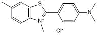 Fluorescent amyloid stain, binds to the stacked &#946; sheets of amyloid fibrils