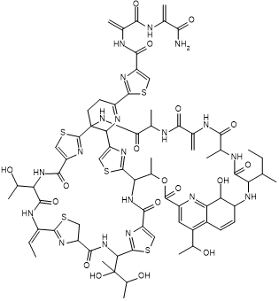 Antibiotic, inhibits protein synthesis
