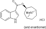 Potent 5-HT3 antagonist; also &#945;7 nAChR partial agonist