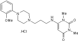 &alpha;1 antagonist; also 5-HT1A receptor agonist