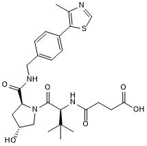 VHL ligand with alkyl linker and terminal acid for onward chemistry