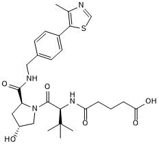 VHL ligand with alkyl linker and terminal acid for onward chemistry