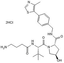 VHL ligand with alkyl linker and terminal amine for onward chemistry