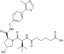 VHL ligand with alkyl linker and terminal acid for onward chemistry