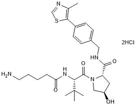 VHL ligand with alkyl linker and terminal amine for onward chemistry