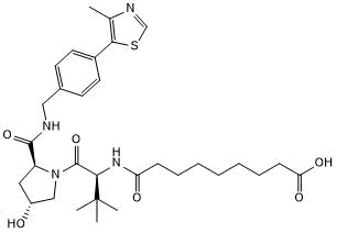 VHL ligand with alkyl linker and terminal acid for onward chemistry