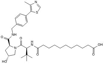 VHL ligand with alkyl linker and terminal acid for onward chemistry