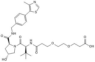 VHL ligand with PEG linker and terminal acid for onward chemistry