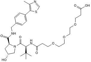 VHL ligand with PEG linker and terminal acid for onward chemistry