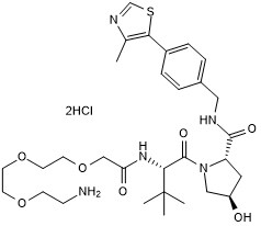 VHL ligand with PEG linker and terminal amine for onward chemistry