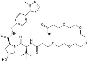 VHL ligand with PEG linker and terminal acid for onward chemistry