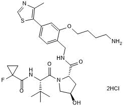 VHL ligand with alkyl linker and terminal amine for onward chemistry