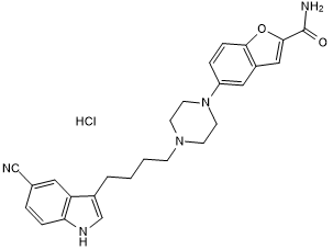 Potent 5-HT1A partial agonist and SSRI; antidepressant