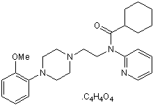 Potent 5-HT1A antagonist; also D4 agonist