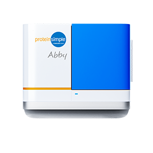 ProteinSimple instrument Abby for chemiluminescence assays.